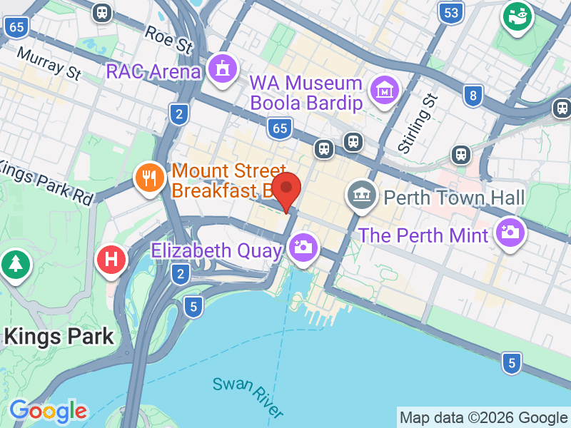 Map of Industrial Relations Commission (Western Australia)