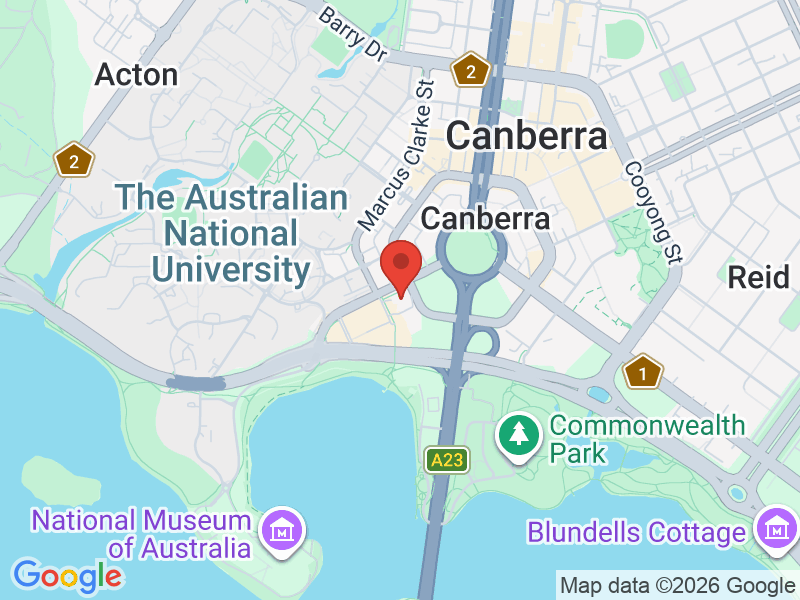 Map of QT Canberra