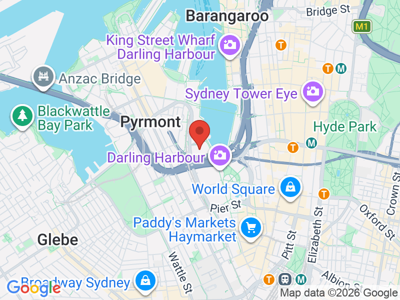 Map of Sydney International Convention Centre